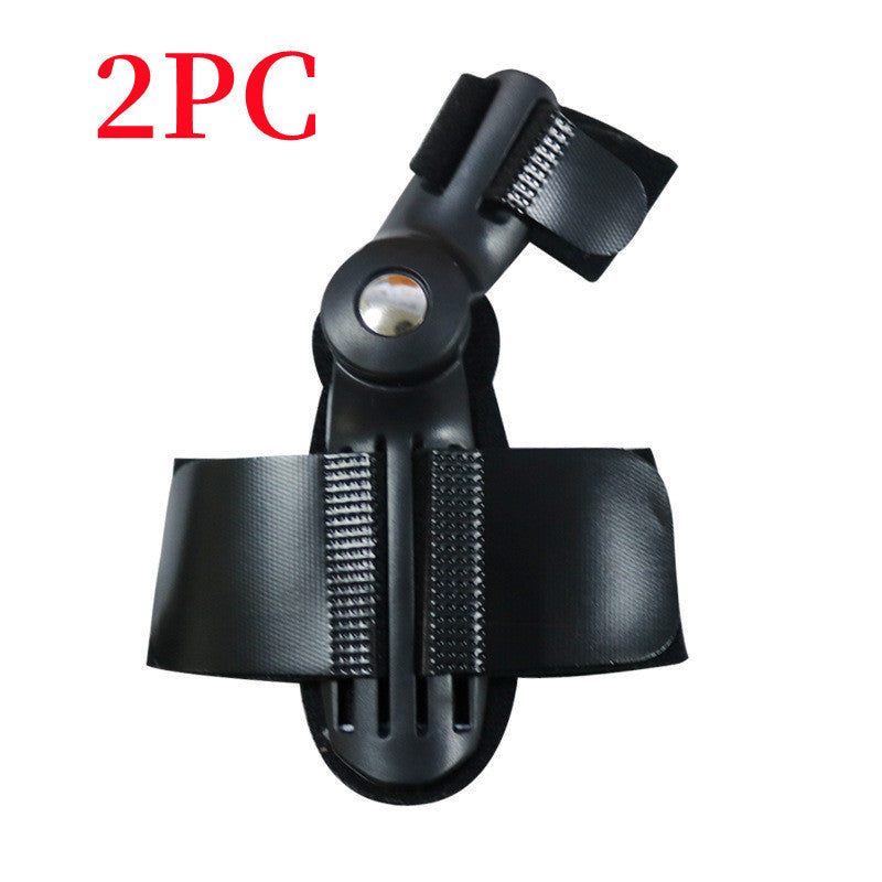 Hallux Valgus Corrector with plastic toe sleeves for bunion relief and support.