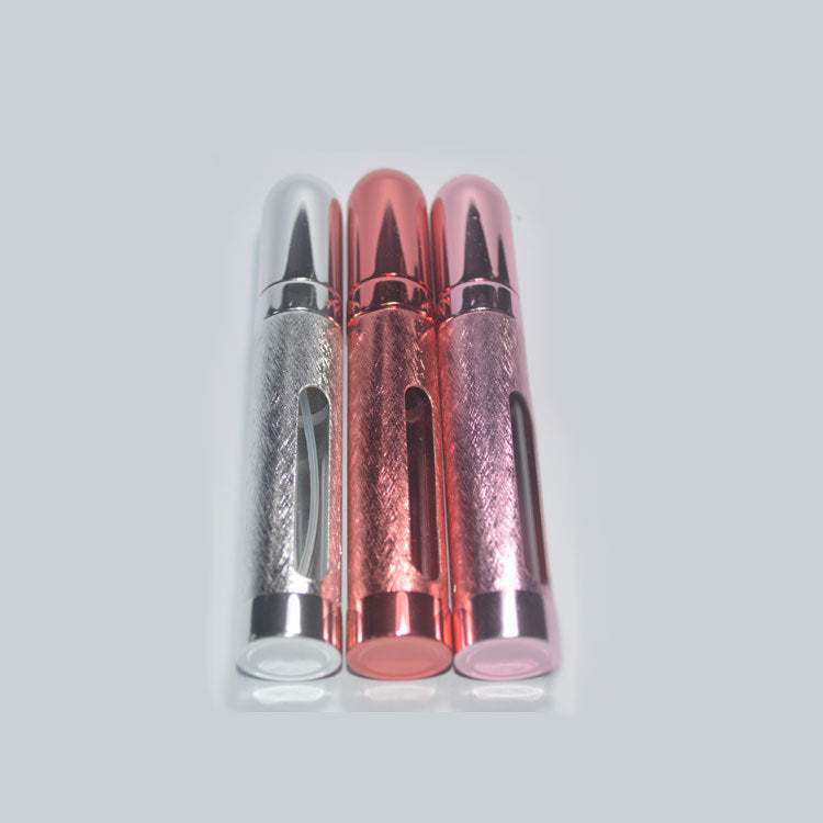 12ml portable perfume bottle in aluminum, available in multiple colors.