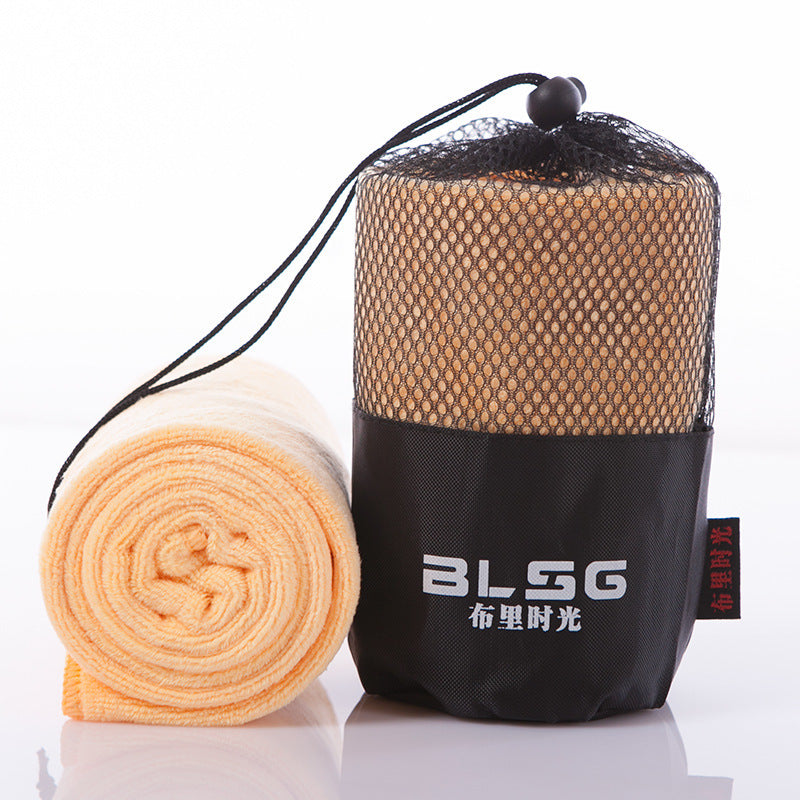 Light green fitness sports towel with twistless yarn and embroidery, 30cm x 100cm, ideal for outdoor use.