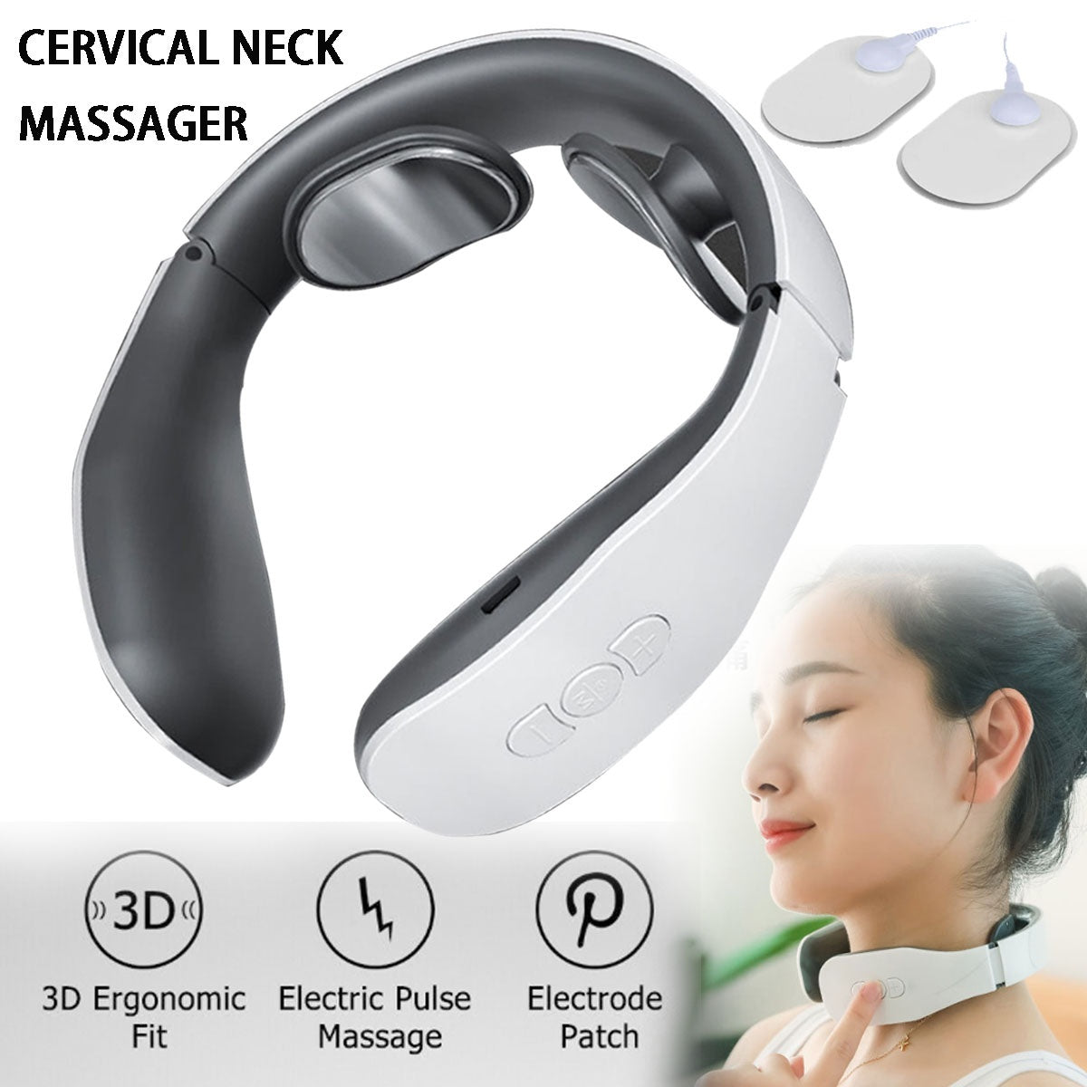 Multifunctional cervical neck massager for shoulder and neck relief.
