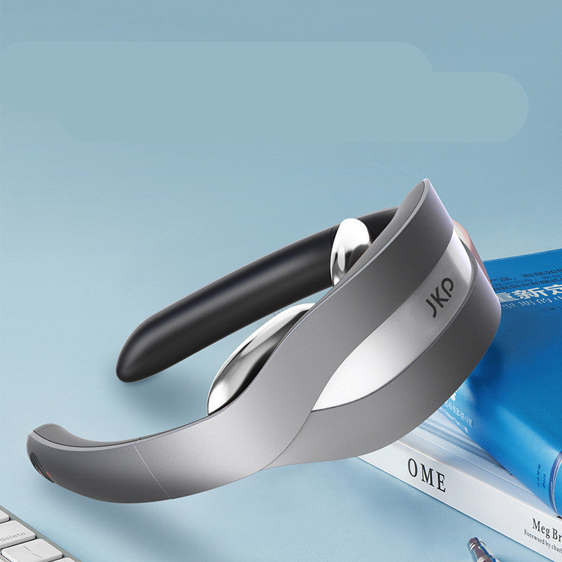 Neck cervical vertebra massager with low-frequency pulse technology and heating therapy.