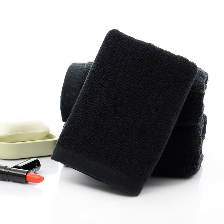 21 strands of black cotton towels, 35x75cm, high-quality cotton.