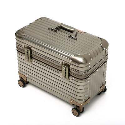 all-aluminum luggage travel photography trolley case with wheels