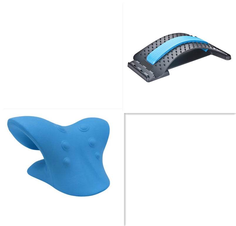 Multifunctional six-wheel neck massager set with ergonomic design for deep tissue massage and stress relief.