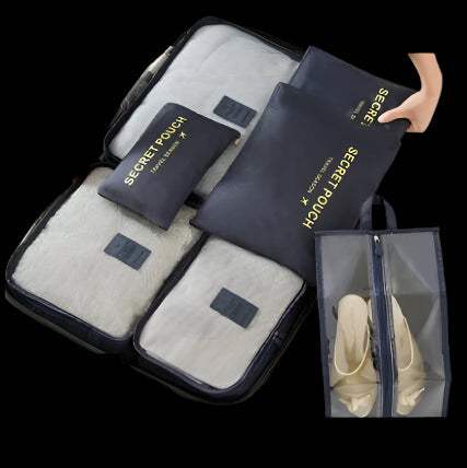 Packing bags with waterproof polyester material in various sizes, featuring a simple and practical design for efficient storage.