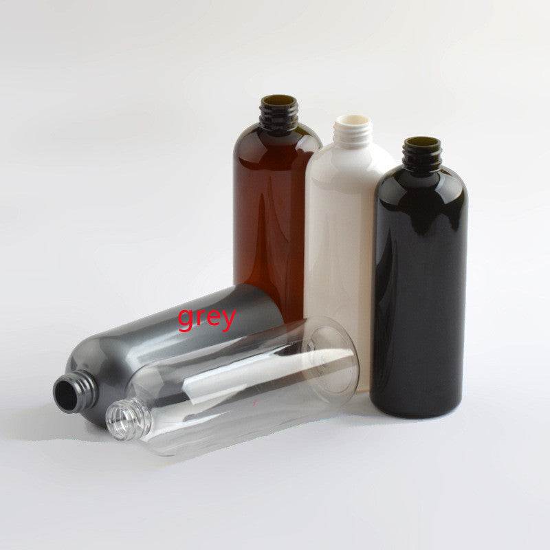 300ml PET plastic hydrosol bottles in transparent, brown, white, gray, and black.