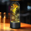  Black Base Gold Flower