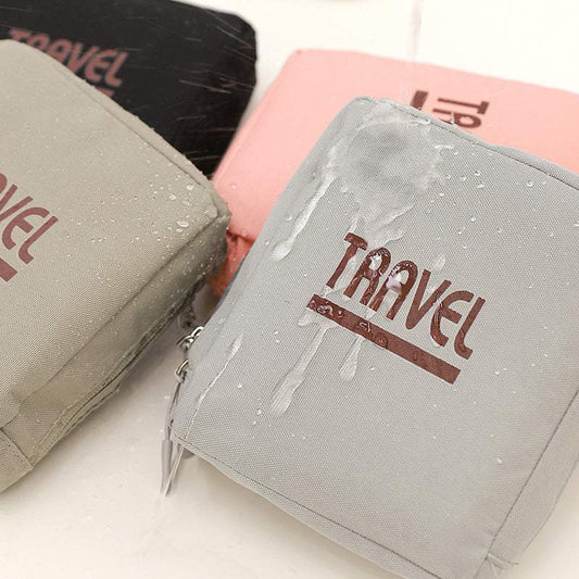Short-distance storage bags in black, khaki, and pink, made from 300D Oxford cloth, ideal for travel.